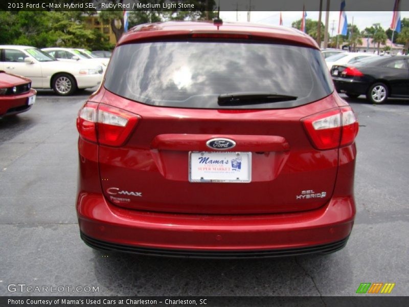 Ruby Red / Medium Light Stone 2013 Ford C-Max Hybrid SEL