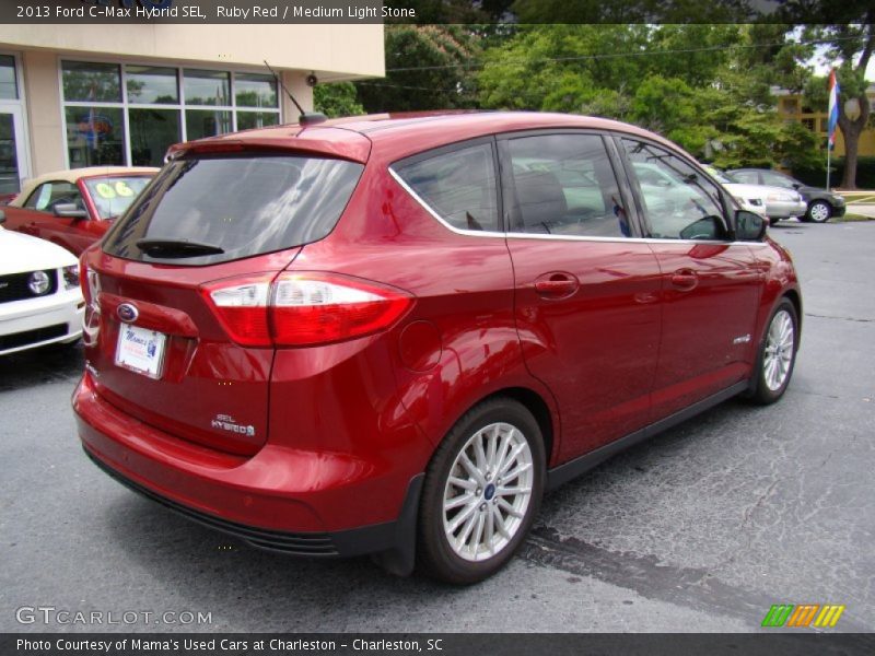 Ruby Red / Medium Light Stone 2013 Ford C-Max Hybrid SEL