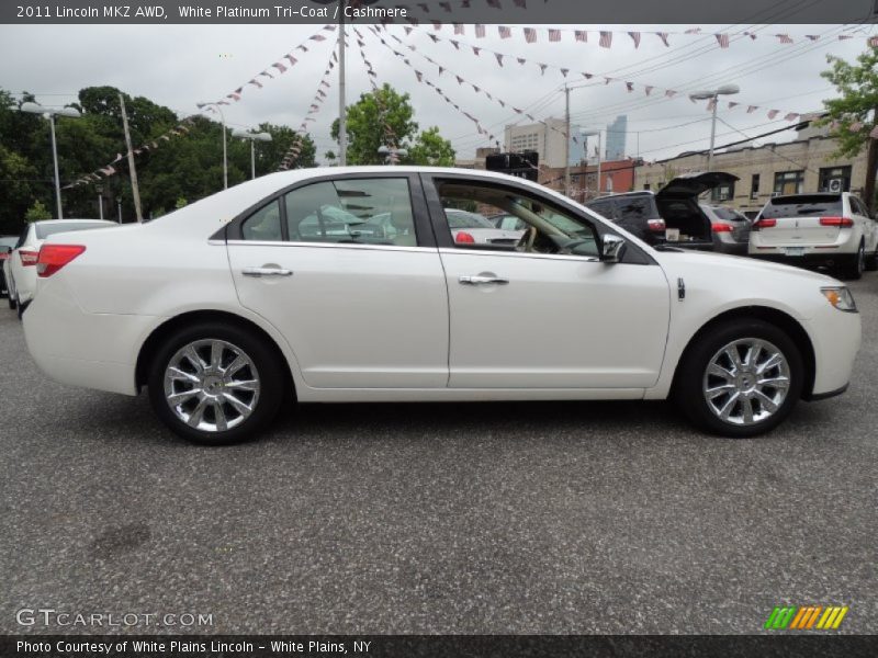 White Platinum Tri-Coat / Cashmere 2011 Lincoln MKZ AWD