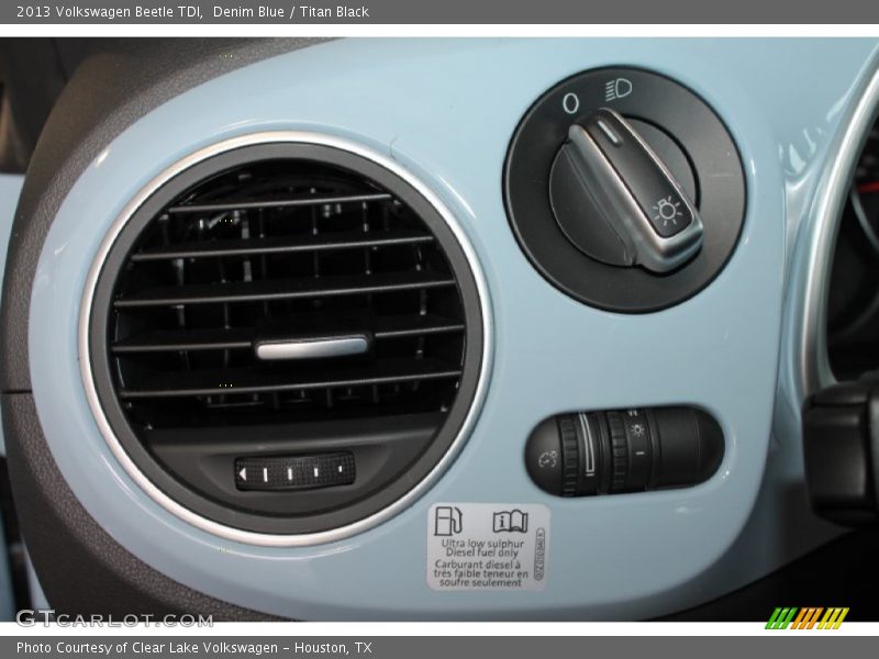 Denim Blue / Titan Black 2013 Volkswagen Beetle TDI