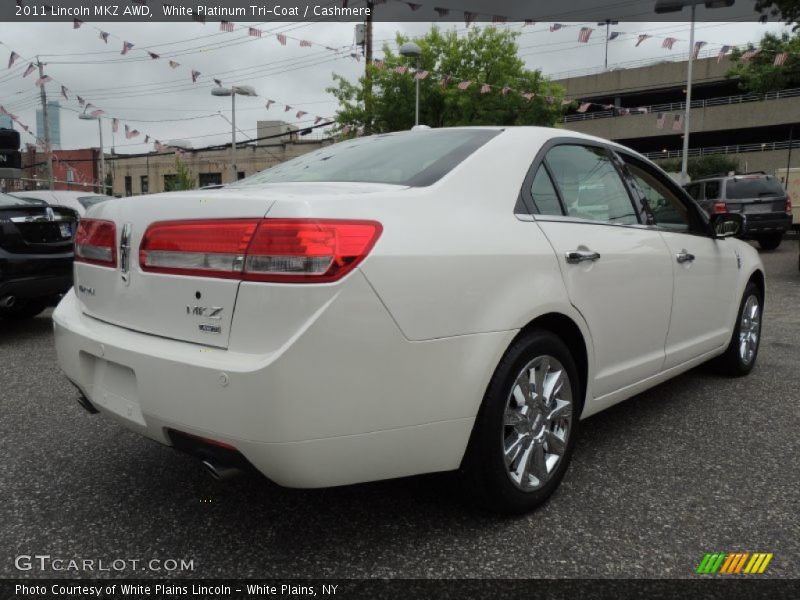 White Platinum Tri-Coat / Cashmere 2011 Lincoln MKZ AWD