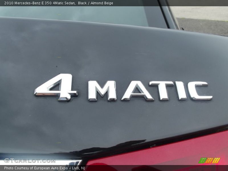 Black / Almond Beige 2010 Mercedes-Benz E 350 4Matic Sedan