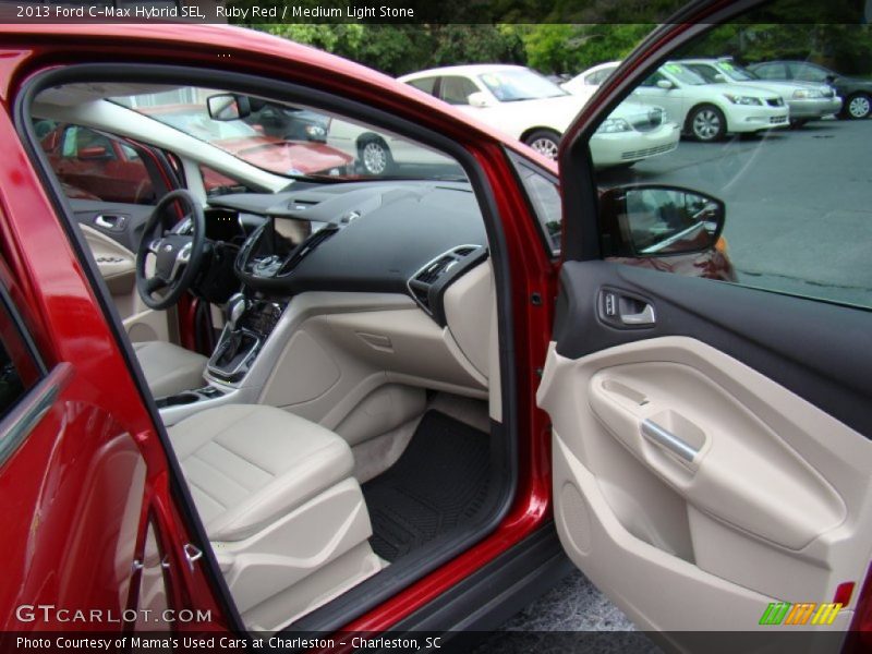 Ruby Red / Medium Light Stone 2013 Ford C-Max Hybrid SEL