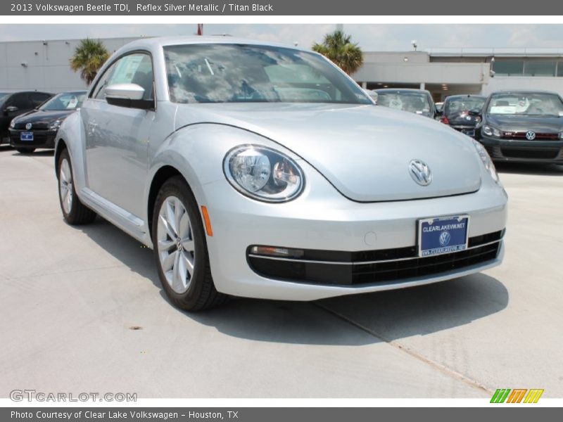 Reflex Silver Metallic / Titan Black 2013 Volkswagen Beetle TDI