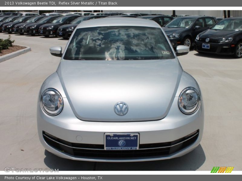 Reflex Silver Metallic / Titan Black 2013 Volkswagen Beetle TDI