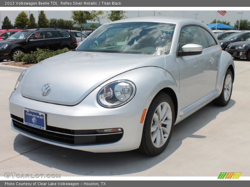 Reflex Silver Metallic / Titan Black 2013 Volkswagen Beetle TDI