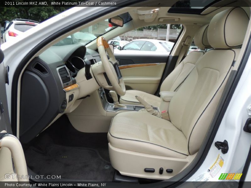White Platinum Tri-Coat / Cashmere 2011 Lincoln MKZ AWD