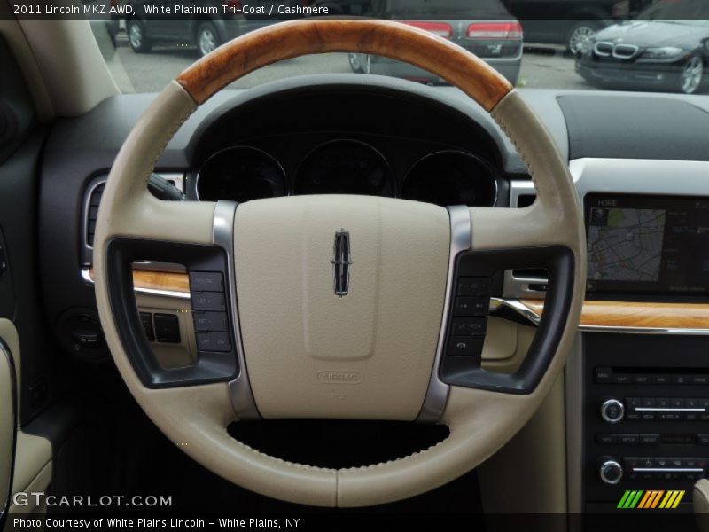 White Platinum Tri-Coat / Cashmere 2011 Lincoln MKZ AWD