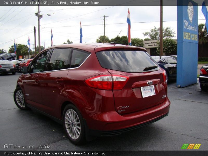 Ruby Red / Medium Light Stone 2013 Ford C-Max Hybrid SEL