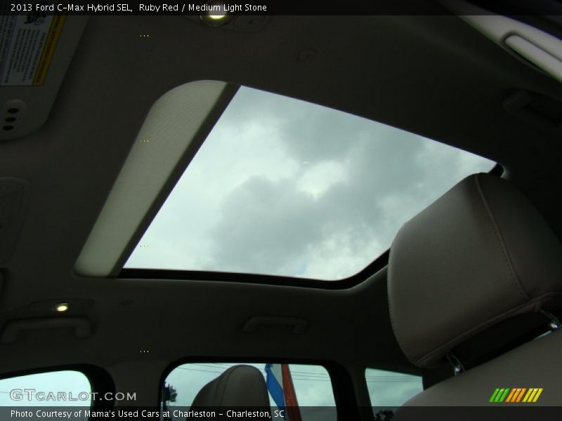 Ruby Red / Medium Light Stone 2013 Ford C-Max Hybrid SEL