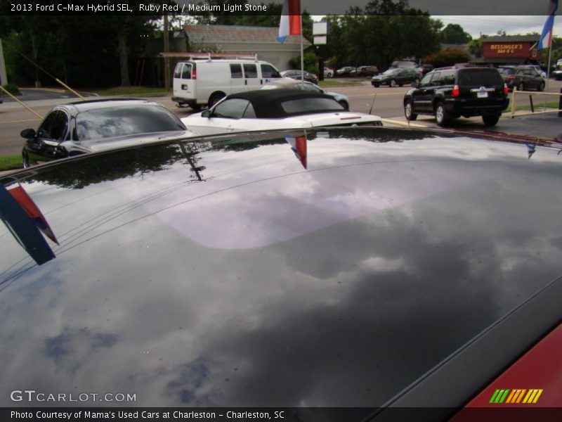 Ruby Red / Medium Light Stone 2013 Ford C-Max Hybrid SEL