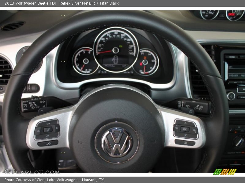 Reflex Silver Metallic / Titan Black 2013 Volkswagen Beetle TDI