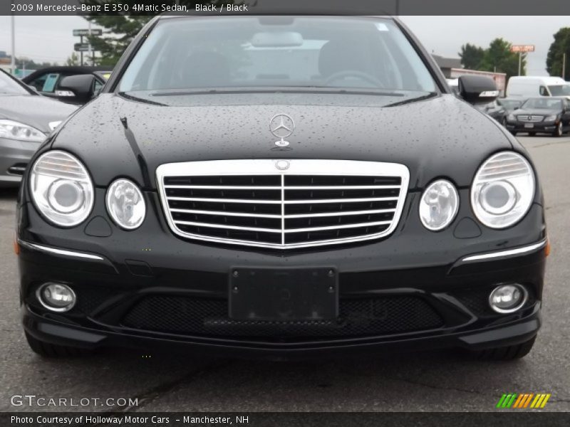 Black / Black 2009 Mercedes-Benz E 350 4Matic Sedan