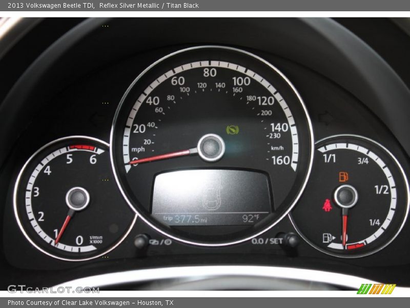 Reflex Silver Metallic / Titan Black 2013 Volkswagen Beetle TDI