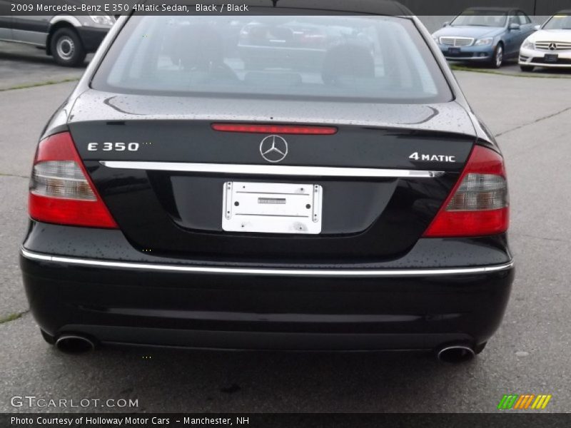 Black / Black 2009 Mercedes-Benz E 350 4Matic Sedan