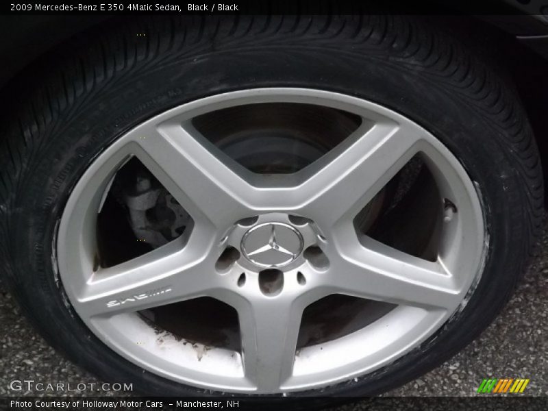 Black / Black 2009 Mercedes-Benz E 350 4Matic Sedan