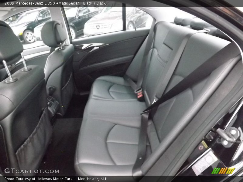 Black / Black 2009 Mercedes-Benz E 350 4Matic Sedan