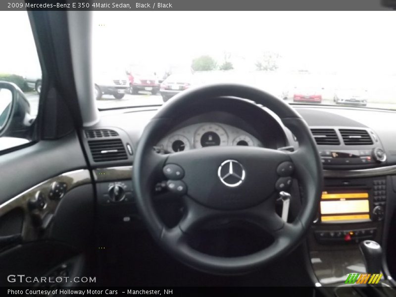 Black / Black 2009 Mercedes-Benz E 350 4Matic Sedan