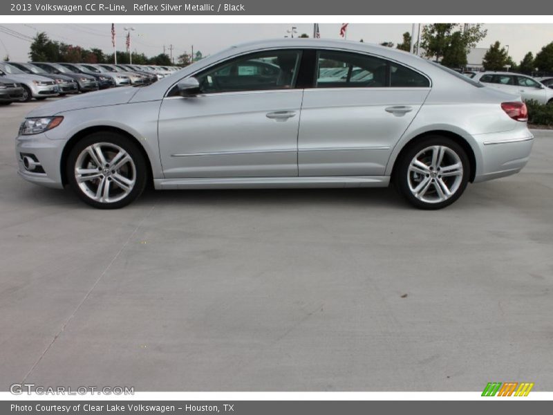 Reflex Silver Metallic / Black 2013 Volkswagen CC R-Line