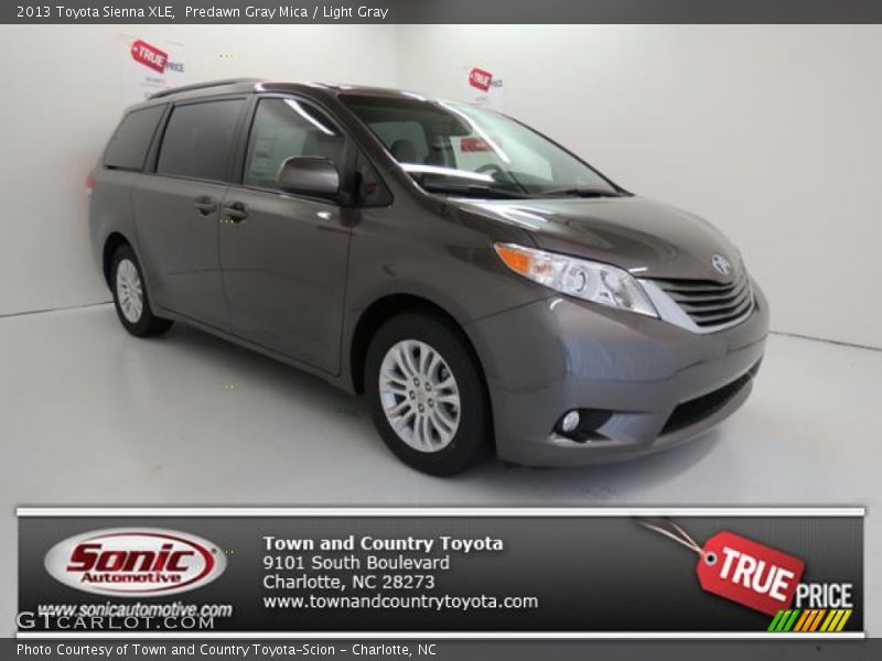 Predawn Gray Mica / Light Gray 2013 Toyota Sienna XLE
