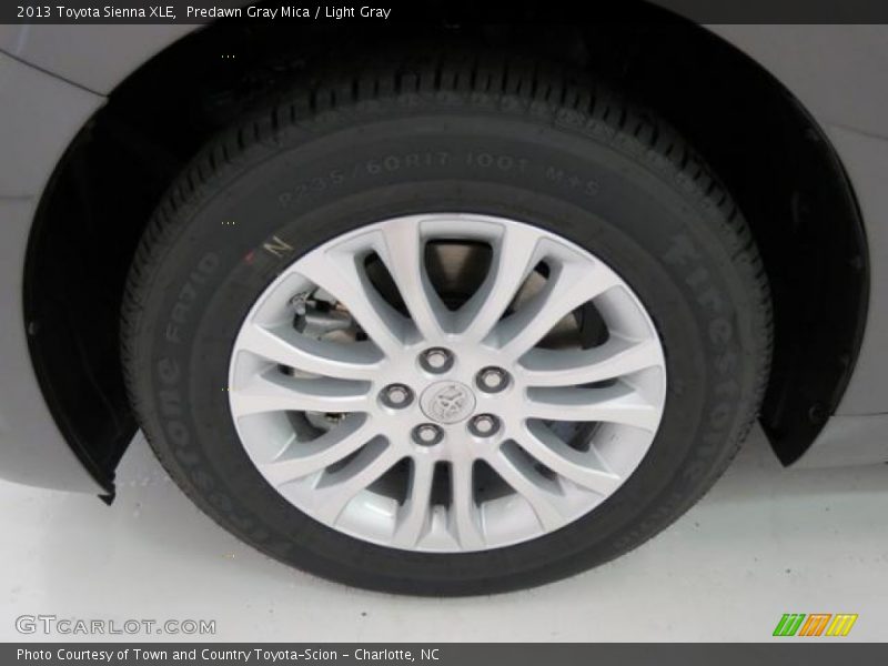 Predawn Gray Mica / Light Gray 2013 Toyota Sienna XLE