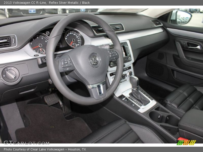 Reflex Silver Metallic / Black 2013 Volkswagen CC R-Line