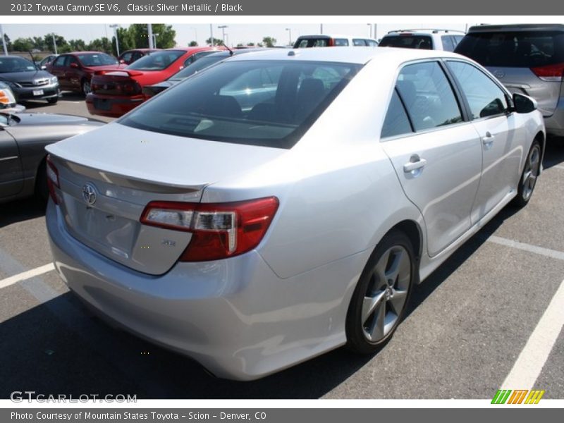 Classic Silver Metallic / Black 2012 Toyota Camry SE V6