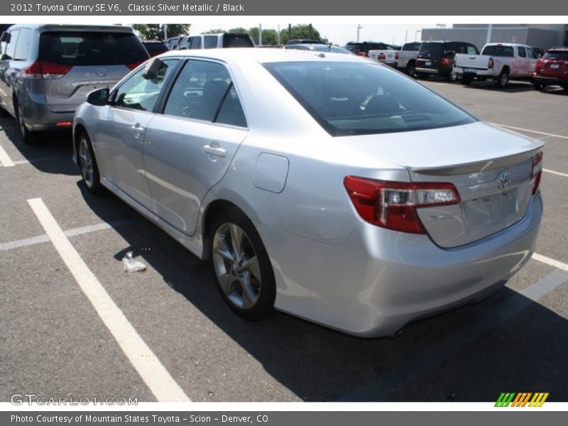 Classic Silver Metallic / Black 2012 Toyota Camry SE V6