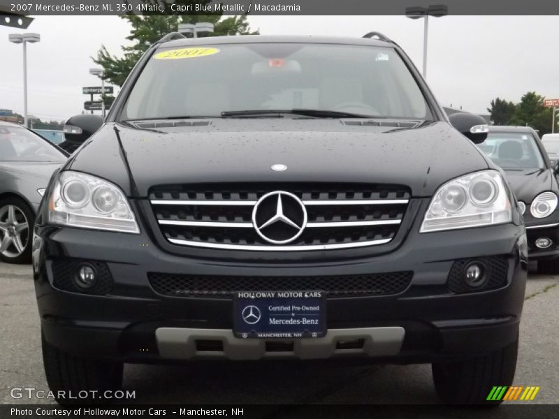 Capri Blue Metallic / Macadamia 2007 Mercedes-Benz ML 350 4Matic