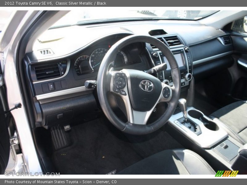 Classic Silver Metallic / Black 2012 Toyota Camry SE V6