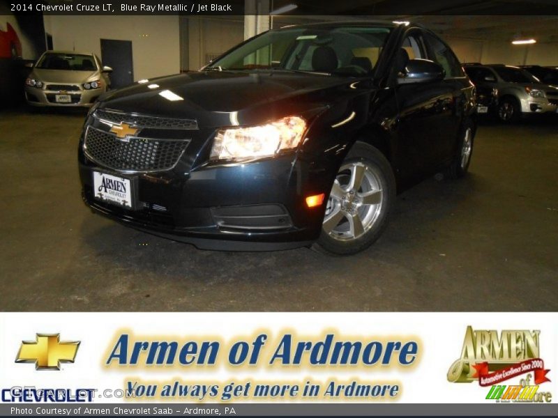 Blue Ray Metallic / Jet Black 2014 Chevrolet Cruze LT