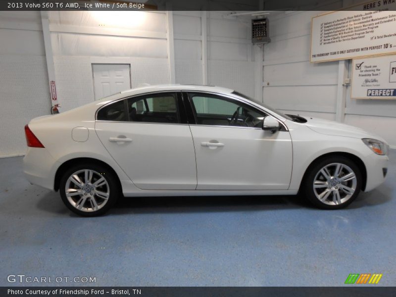 Ice White / Soft Beige 2013 Volvo S60 T6 AWD