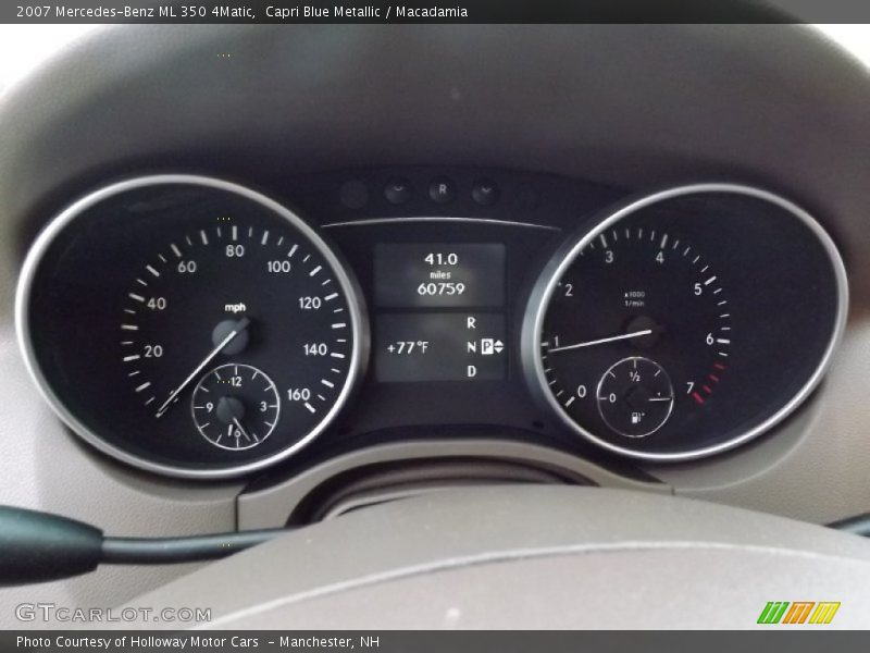 Capri Blue Metallic / Macadamia 2007 Mercedes-Benz ML 350 4Matic