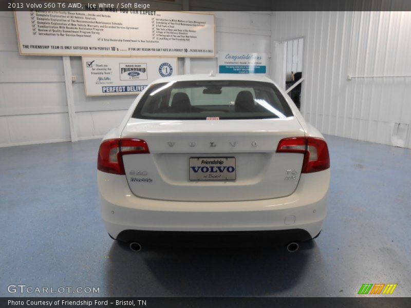 Ice White / Soft Beige 2013 Volvo S60 T6 AWD