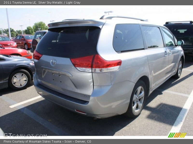 Silver Sky Metallic / Light Gray 2011 Toyota Sienna LE
