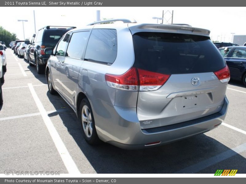 Silver Sky Metallic / Light Gray 2011 Toyota Sienna LE