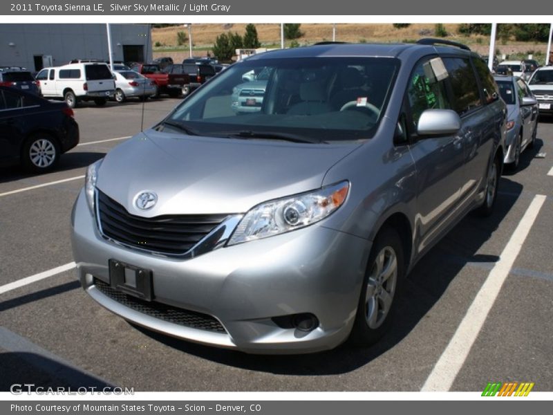 Silver Sky Metallic / Light Gray 2011 Toyota Sienna LE
