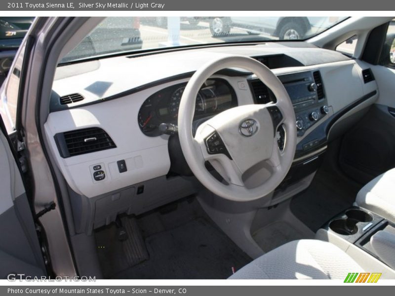 Silver Sky Metallic / Light Gray 2011 Toyota Sienna LE