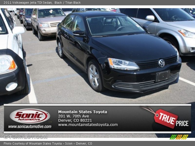 Black / Titan Black 2011 Volkswagen Jetta TDI Sedan