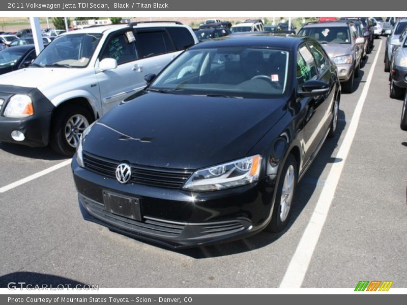 Black / Titan Black 2011 Volkswagen Jetta TDI Sedan