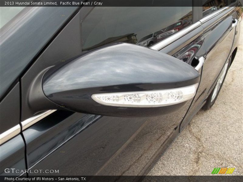 Pacific Blue Pearl / Gray 2013 Hyundai Sonata Limited