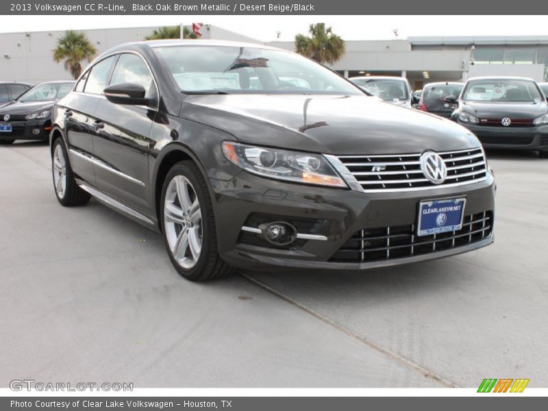 Black Oak Brown Metallic / Desert Beige/Black 2013 Volkswagen CC R-Line