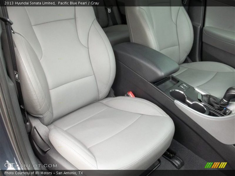 Pacific Blue Pearl / Gray 2013 Hyundai Sonata Limited