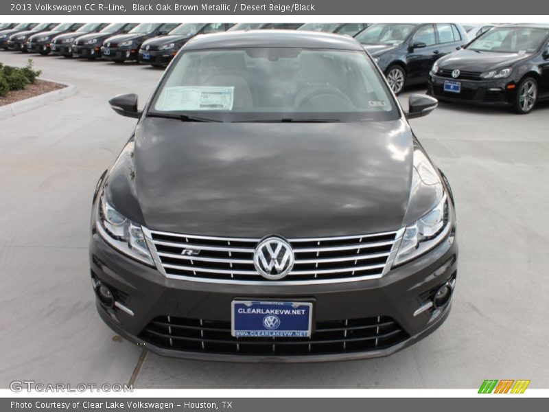 Black Oak Brown Metallic / Desert Beige/Black 2013 Volkswagen CC R-Line