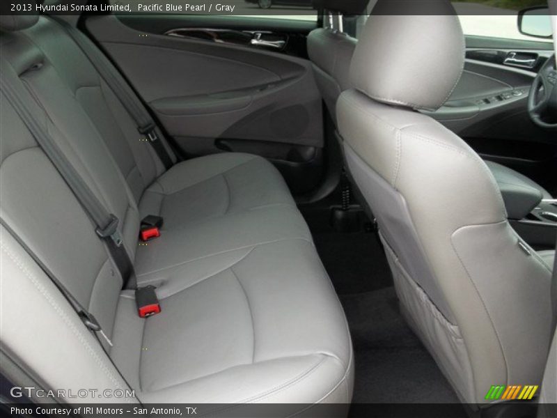 Pacific Blue Pearl / Gray 2013 Hyundai Sonata Limited