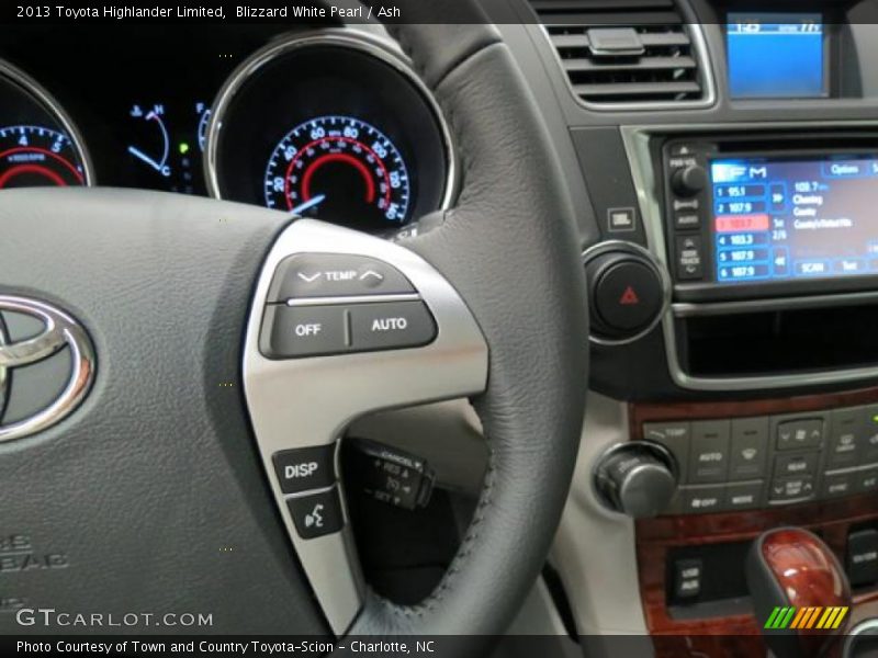 Blizzard White Pearl / Ash 2013 Toyota Highlander Limited