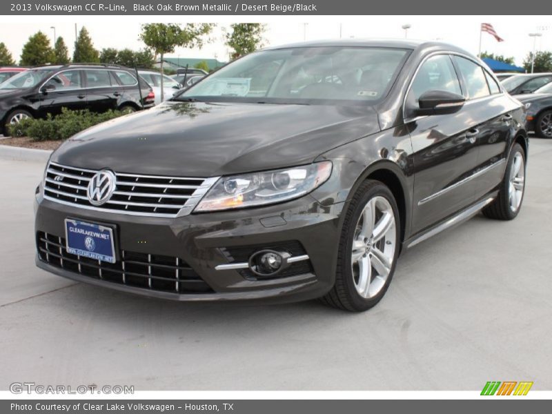 Black Oak Brown Metallic / Desert Beige/Black 2013 Volkswagen CC R-Line