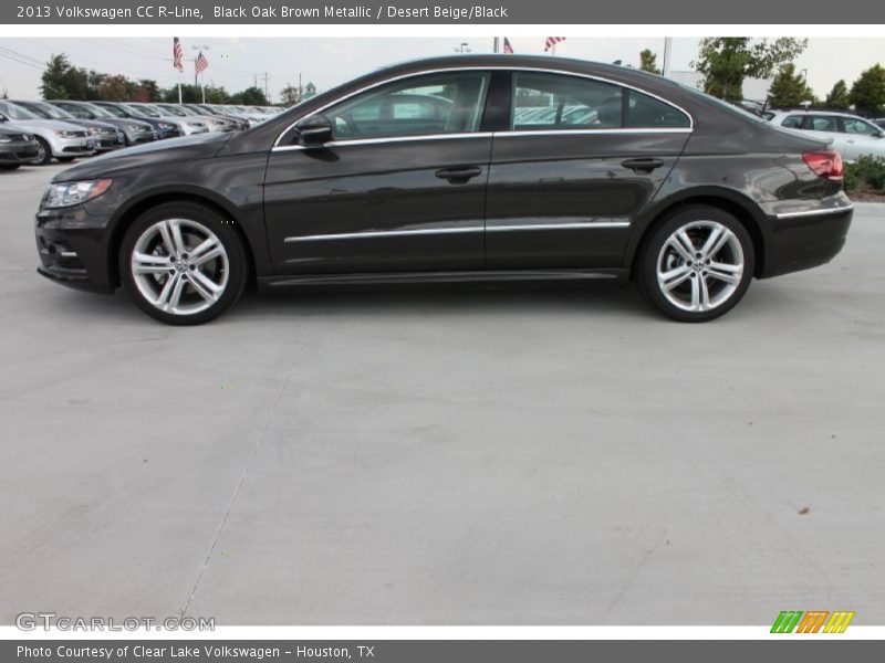 Black Oak Brown Metallic / Desert Beige/Black 2013 Volkswagen CC R-Line