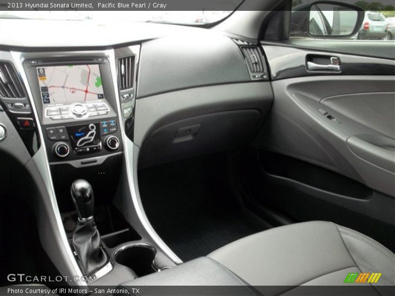 Pacific Blue Pearl / Gray 2013 Hyundai Sonata Limited