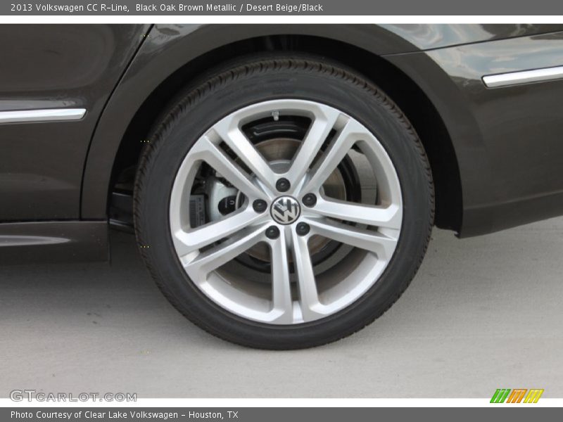 Black Oak Brown Metallic / Desert Beige/Black 2013 Volkswagen CC R-Line